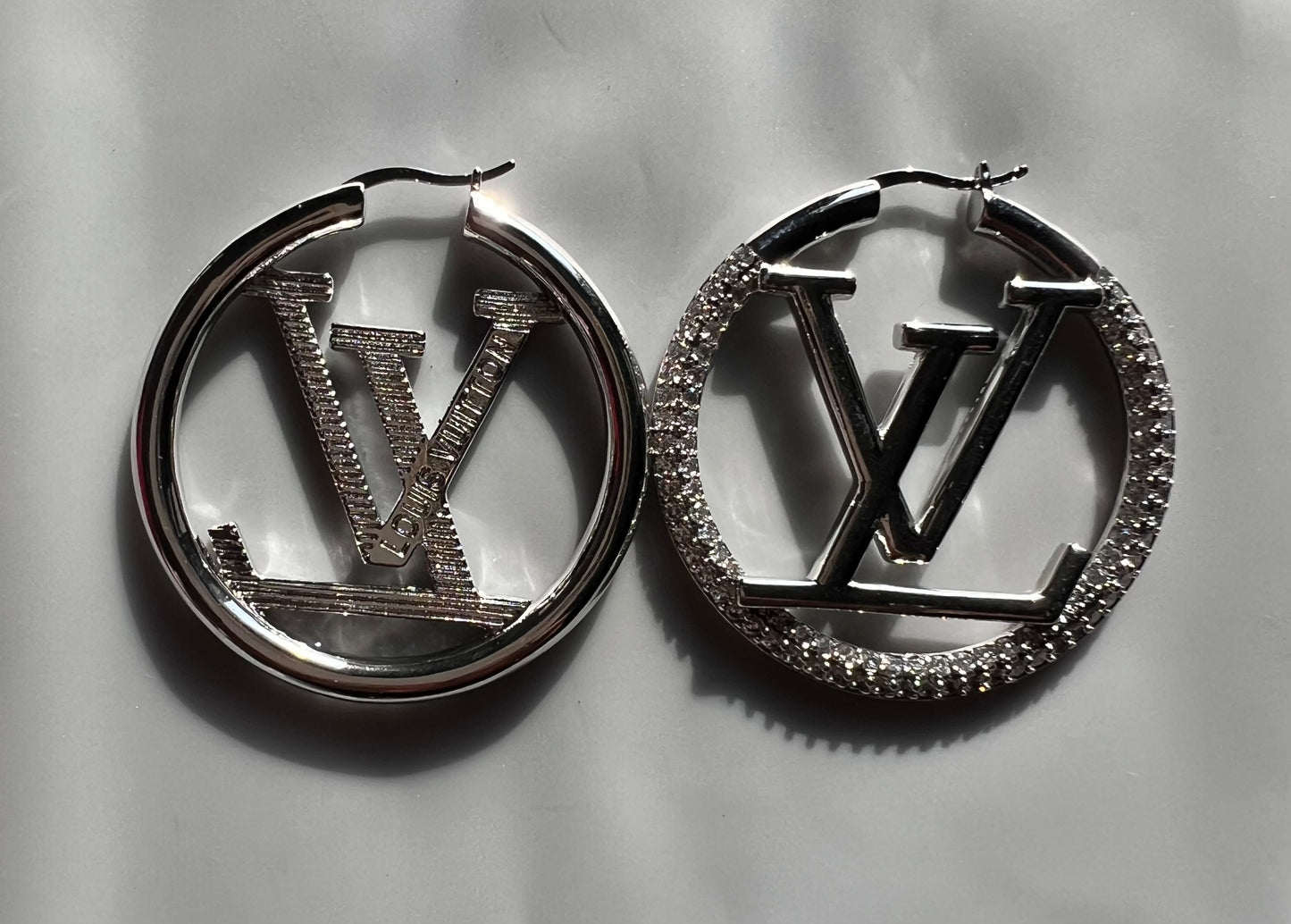 Large Diamond Hoops